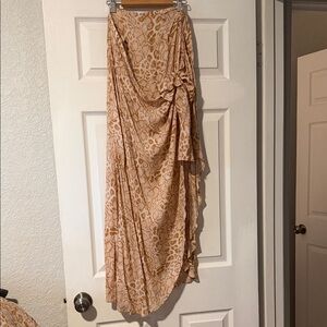 Show Me Your MuMu Hi Low Leopard sarong maxi Skirt
